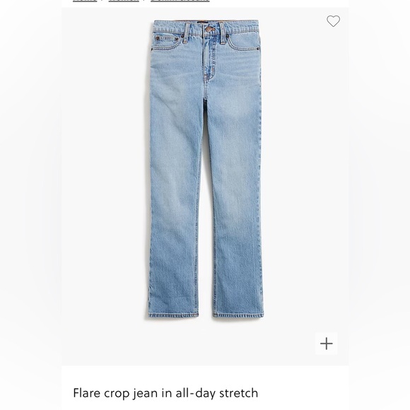 J.Crew Factory flare crop jean - Picture 8 of 8